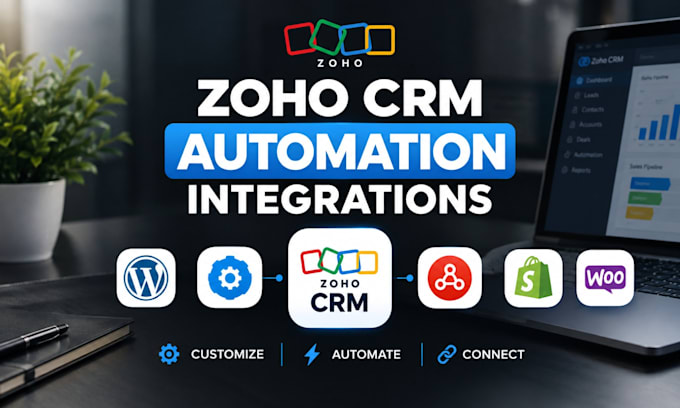do zoho CRM customization, zoho one automation and integration