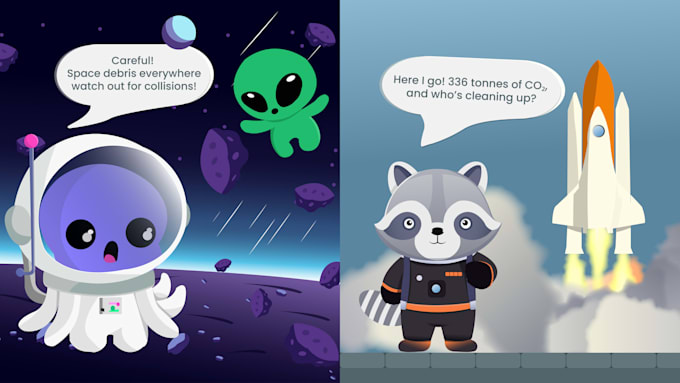 create a cute cartoon character or brand mascot