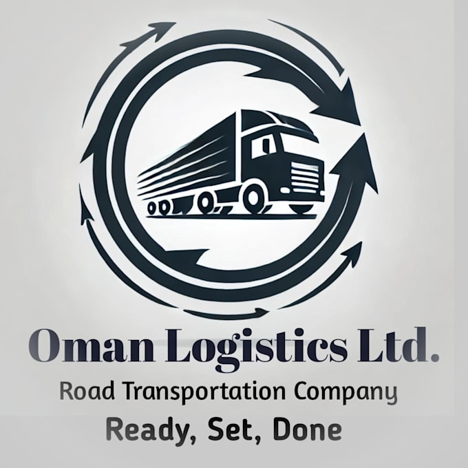 design trucking, transport, logistics logo