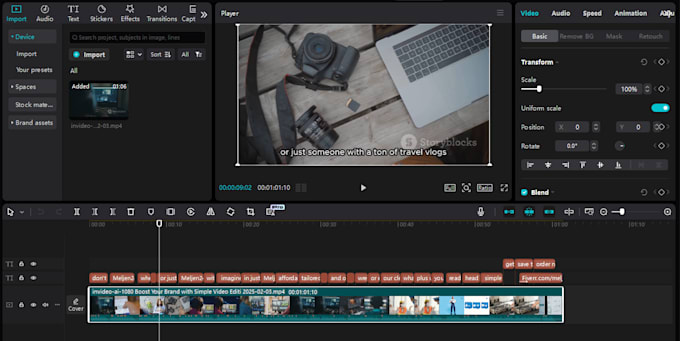 do simple video editing