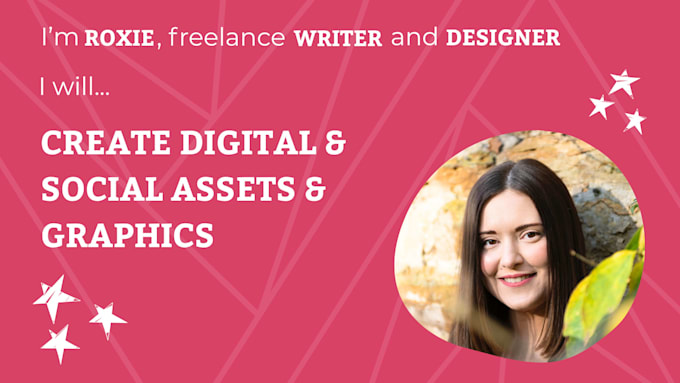 design content, assets, graphics for print, digital, social
