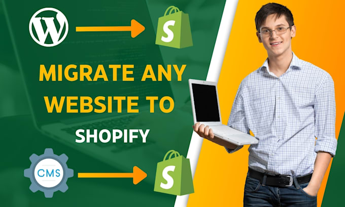 migrate wordpress to shopify, woocommerce to shopify, wix to shopify migration