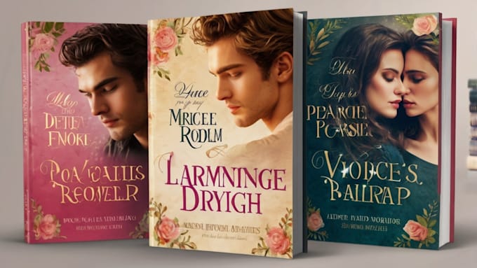 design professional romance and novel book covers