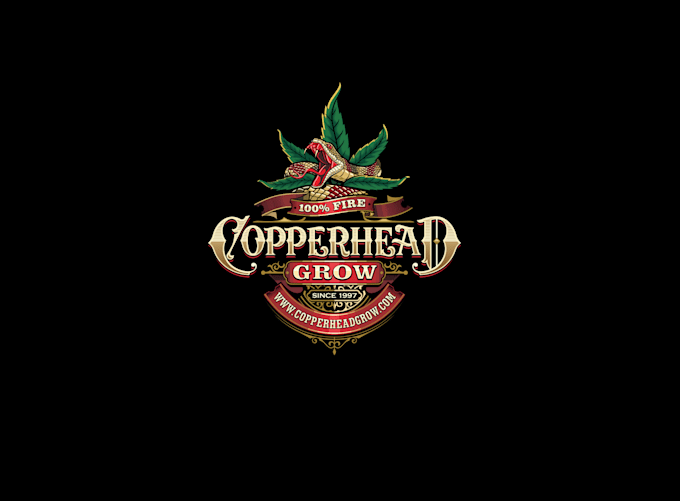 design awesome copperhead grow logo
