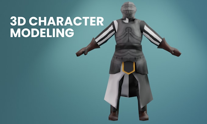 do awesome 3d character modeling and rigging