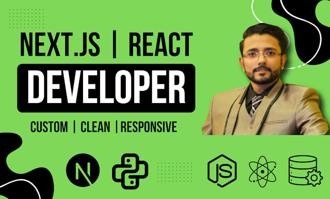 do custom website development, full stack developer, figma to react and next js