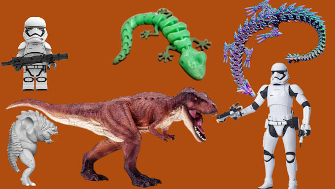 do 3d articulated figurine action figure 3d printing 3d toy sculpting miniature