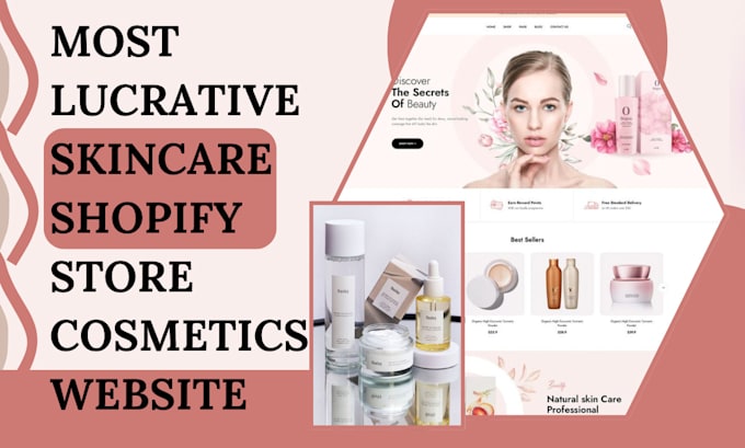 design skincare website skinacre shopify store cosmetics website salon website