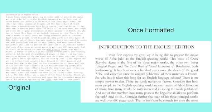 turn your manuscript into a stunning print ready book