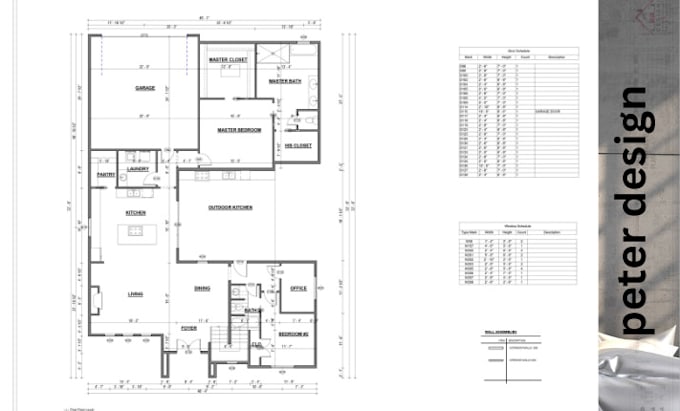 draw full architectural plan, mep, structural plan, adu and stamp for permit