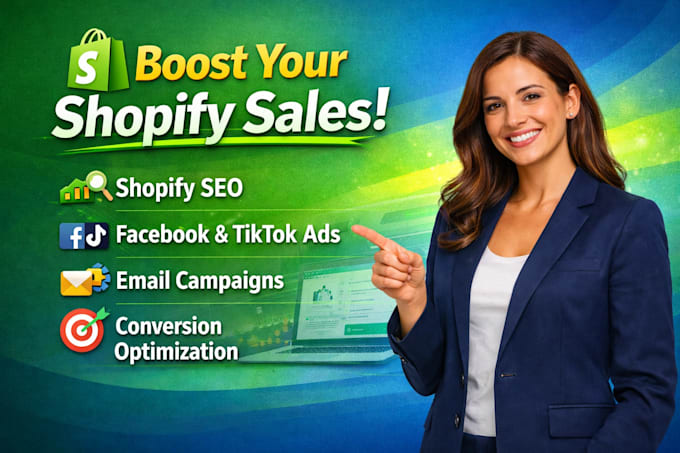 grow your shopify store sales with shopify SEO facebook ads or tiktok