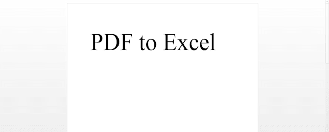 convert PDF to excel 35 pages pdfs
