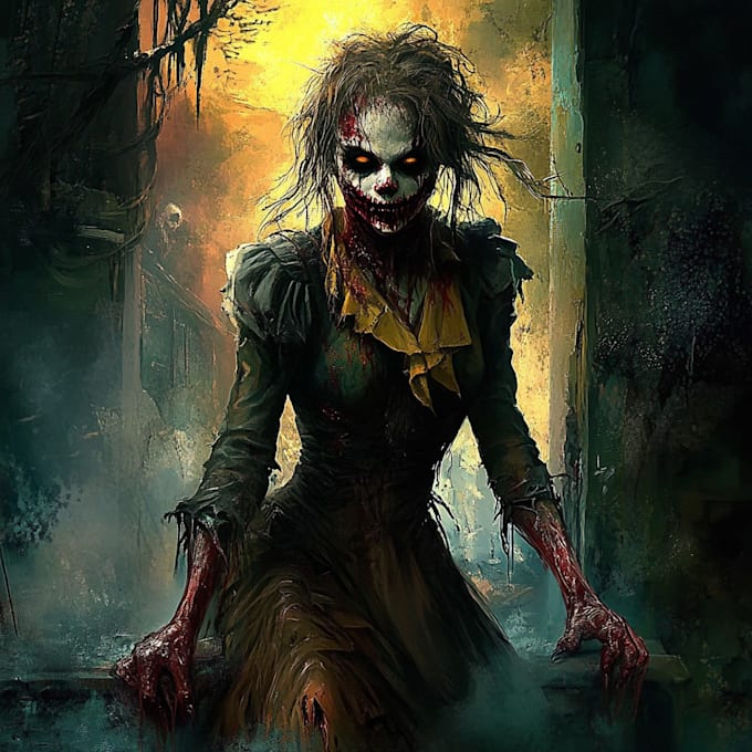 make fantasy horror character and monster art