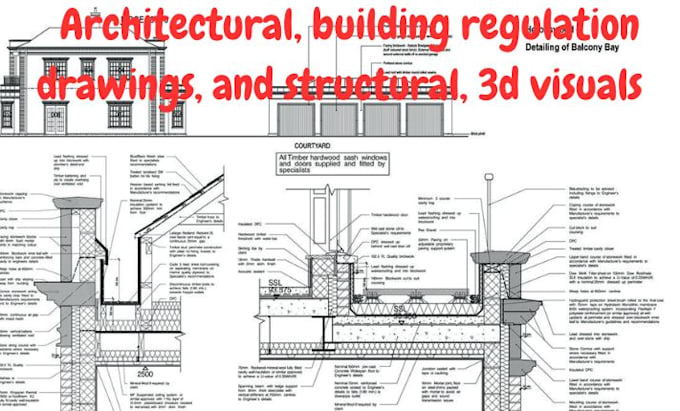 create architectural, building regulation drawings, and structural, 3d visuals