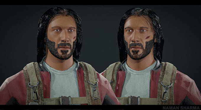 create a stunning 3d character model for your video game