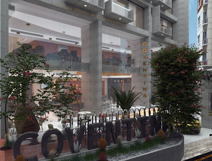 interior, exterior design and render by 3dmax and sketchup