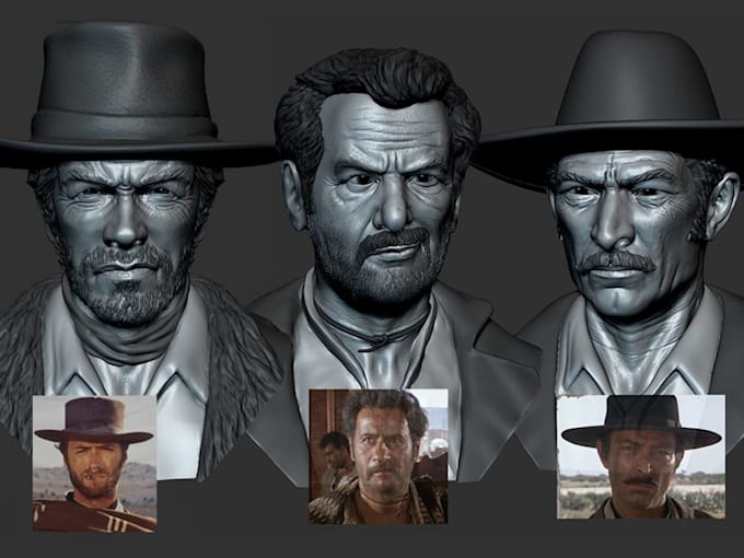 sculpt 3d head model head sculpt head bust 3d face stl files for 3d printing