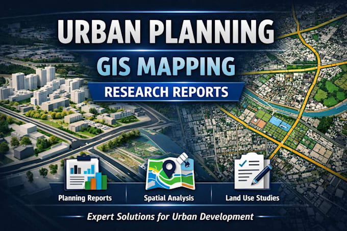 do urban planning design, gis mapping and professional research reports