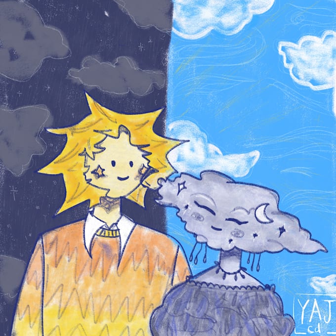 create a music inspired valentine cartoon portrait