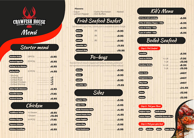 design price list menu, menu board, restaurant menu