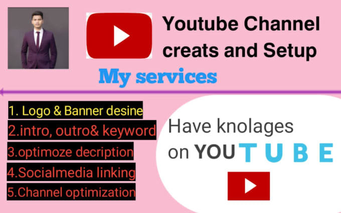youtube channel create and setup