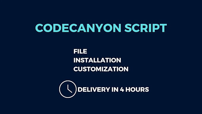install, fix or customize any codecanyon PHP script and apps