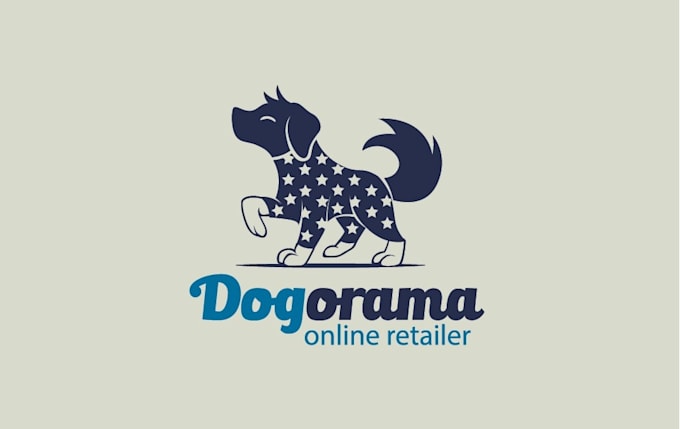 design simple dog mascot logo