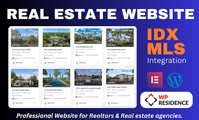 create idx mls real estate website wp residency in wordpress