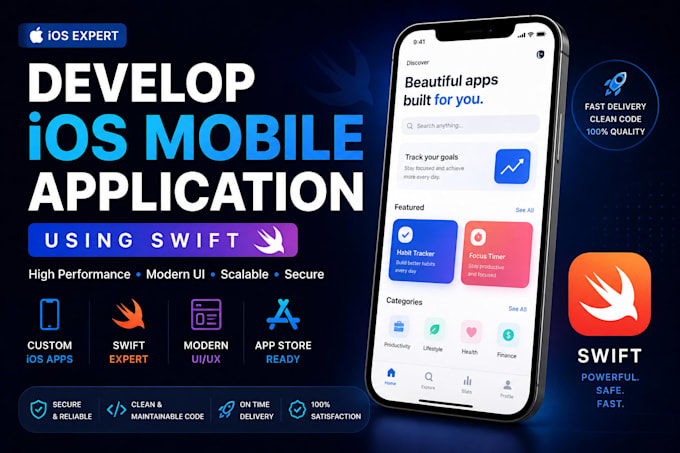 develop IOS mobile apps as a professional mobile app developer