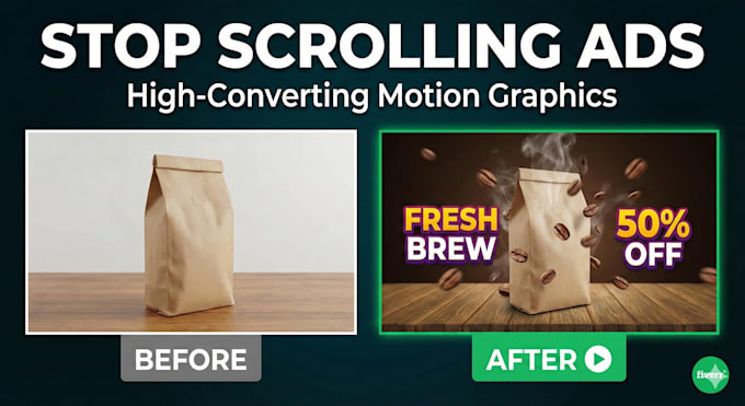 design high energy motion graphic and professional video editing
