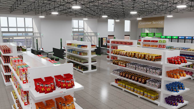 design retail shops, brands, supermarkets, stores interior, exterior, warehouse