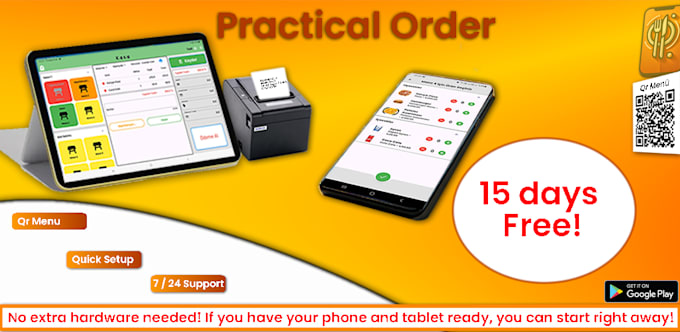 build restaurant order system on android mobile apps for waiters and cashier