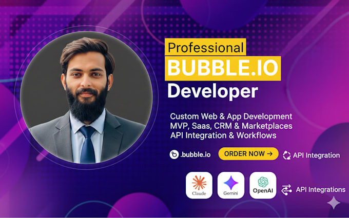 develop bubble io webiste bubble mvp bubble saas bubble app