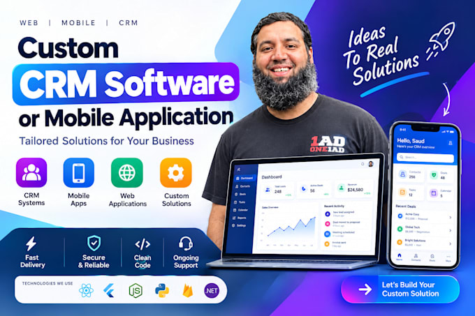 develop custom crm software or mobile application