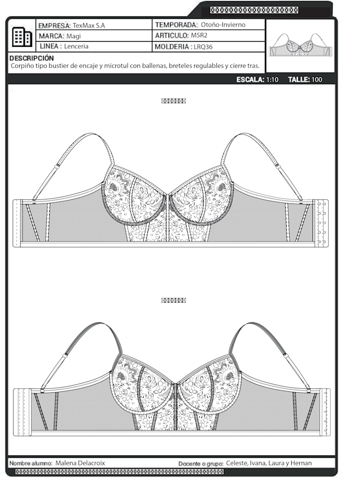 Technical sheets for clothing production by Male_delacroix | Fiverr