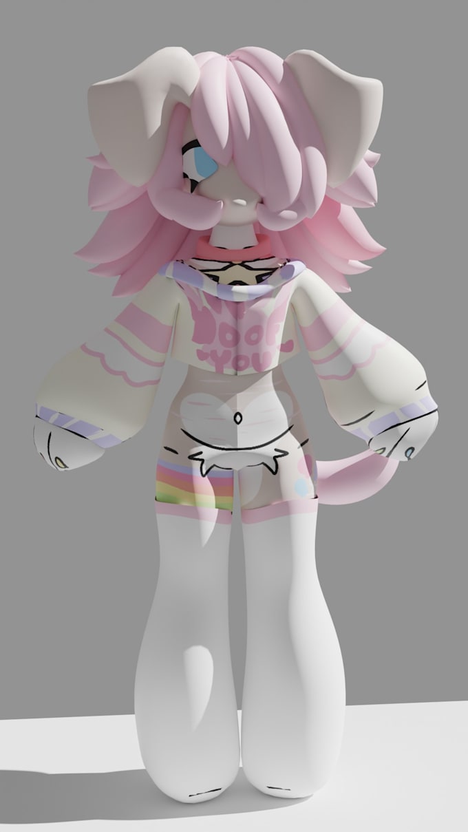 create a 3d model of your character