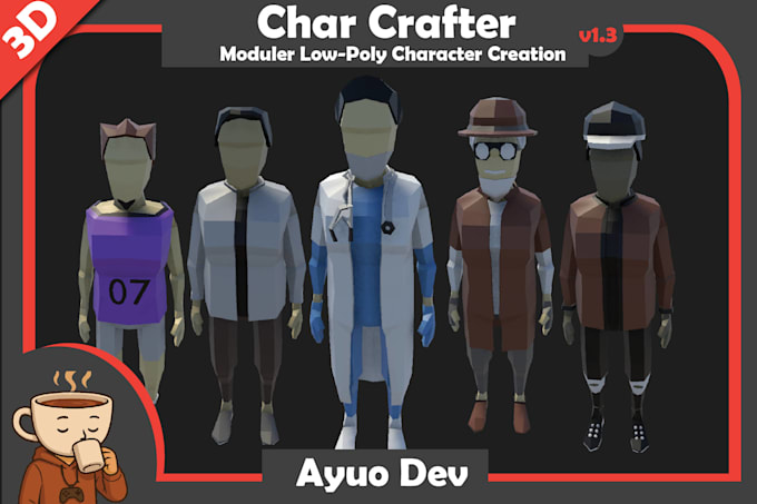 create custom 3d characters for games