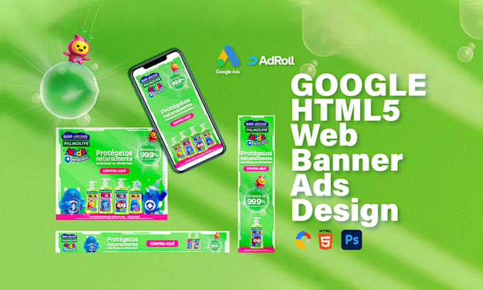 create animated html5 banner ads or google banner ads