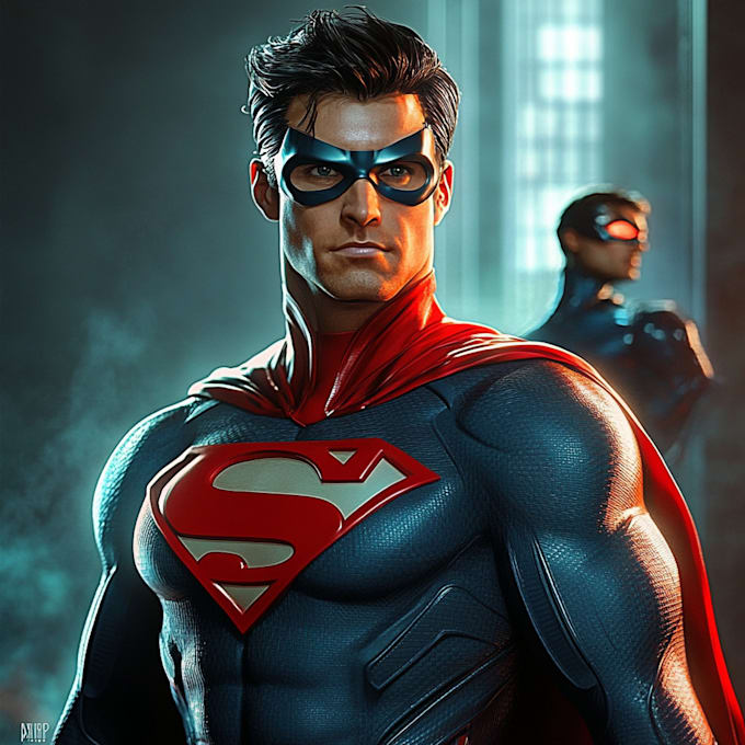 design a cartoon character superhero