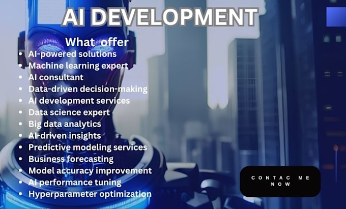 develop ai machine learning models data science solutions predictive system