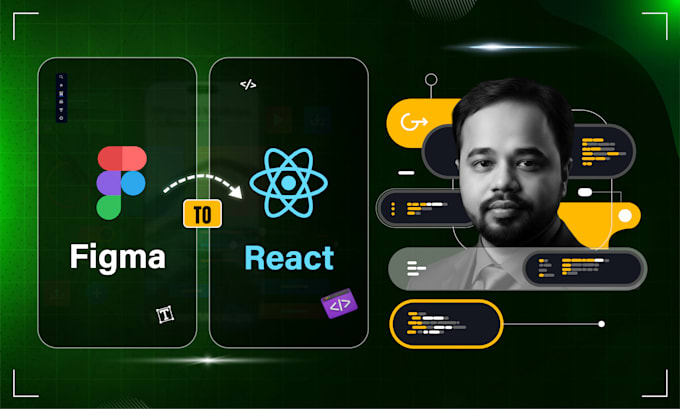 convert figma to react or next js responsive website