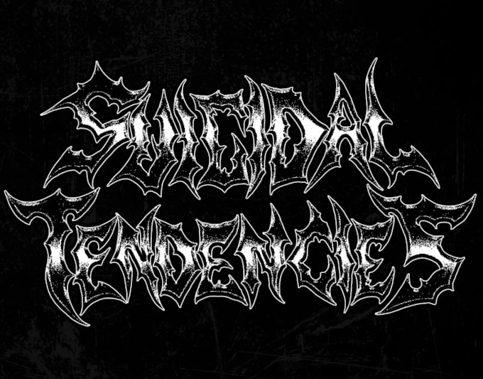 design death metal, black metal and heavy metal logo for your band