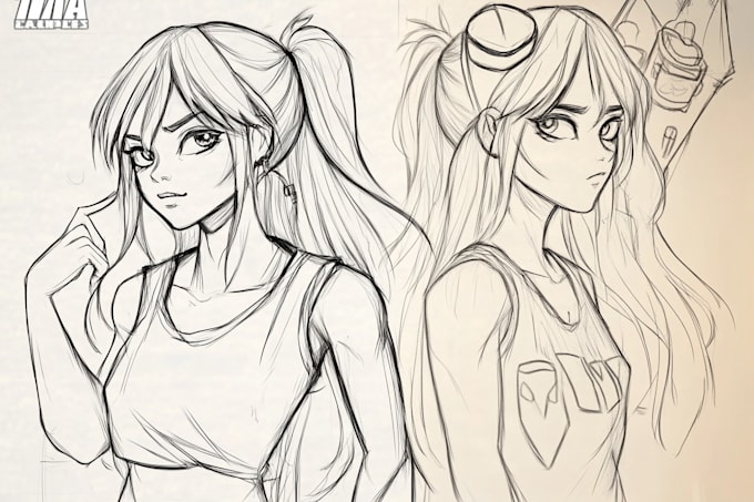 sketch your character concept or anything