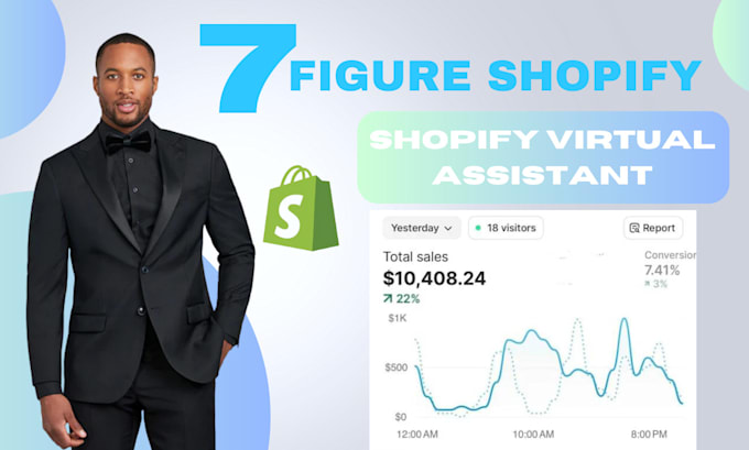 be your shopify virtual assistant manage boost sales