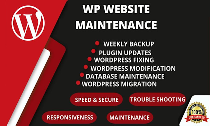 do wordpress monthly maintenance, speed, security, updates