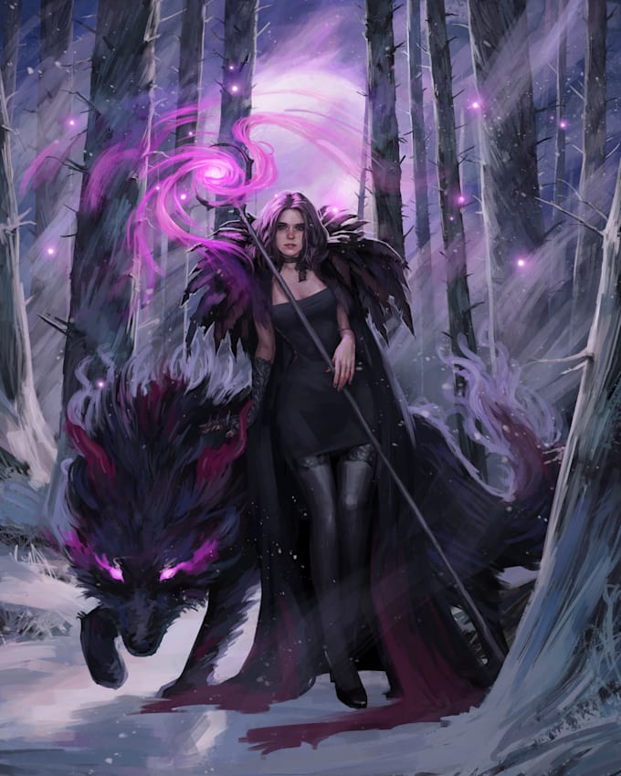 paint a professional illustration artwork for you