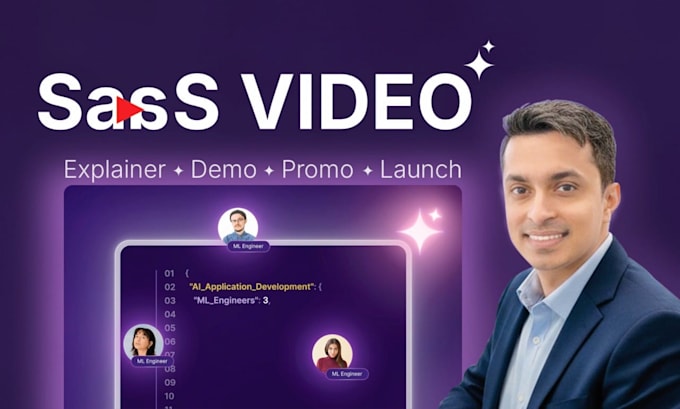 create saas demo video, saas explainer, product promotional video with voiceover