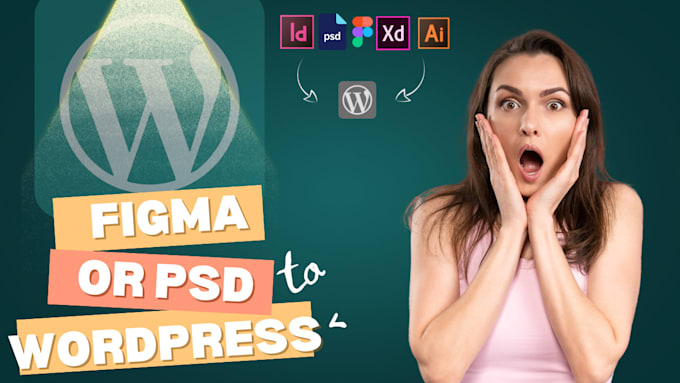 convert figma or PSD to wordpress, xd, ai to wordpress website