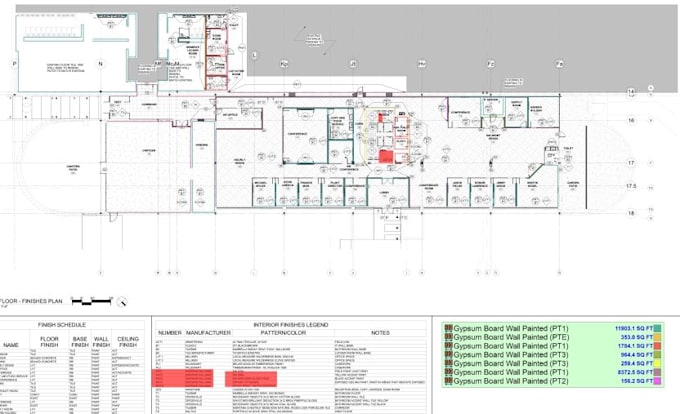 do detail paint material takeoff, cost estimation for all types projects