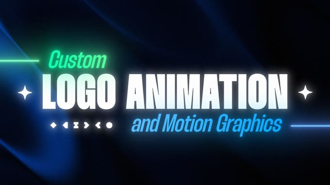 create modern 2d logo animation for ai, saas and tech